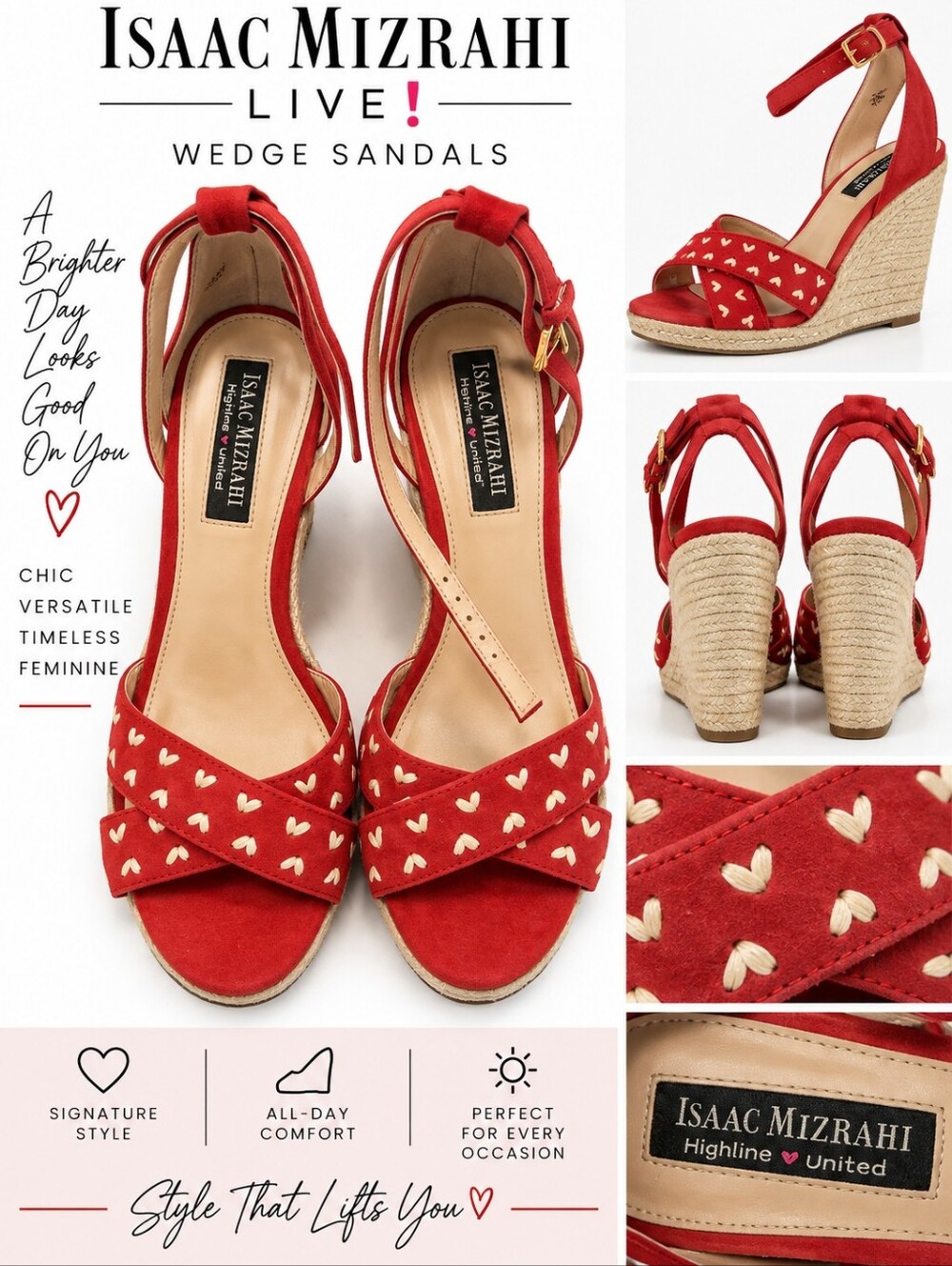 Isaac Mizrahi Red Women's Shoes